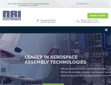 Tablet Screenshot of nrielectronics.com